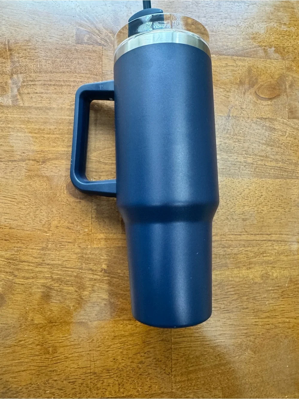 East TN State University College of Business Stainless Tumbler w Lid and Straw